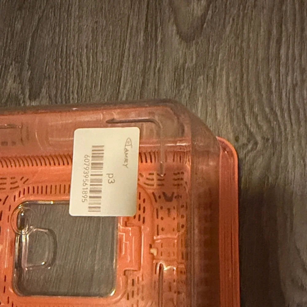 Clear Plastic Critter Carrier with Orange Ventilated Lid